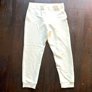 Max studio cream sweatpants size L